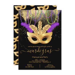 Mardi Gras Gold Masquerade Party