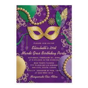Mardi Gras Mask Birthday