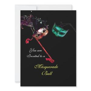 MARDI GRAS MASQUERADE BALL ,Black rsvp