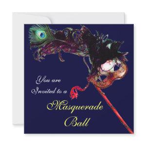 MARDI GRAS MASQUERADE BALL ,Blue white