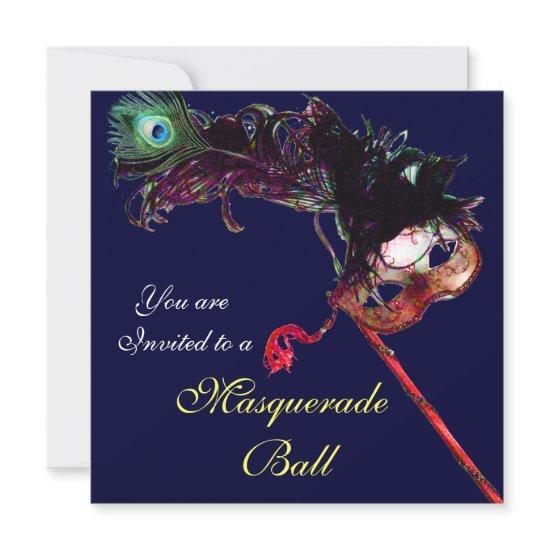 MARDI GRAS MASQUERADE BALL ,Blue white