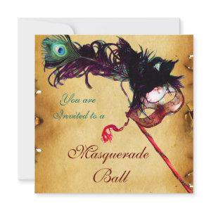MARDI GRAS MASQUERADE BALL parchment