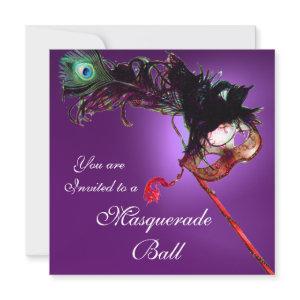 MARDI GRAS MASQUERADE BALL purple pink fuchsia