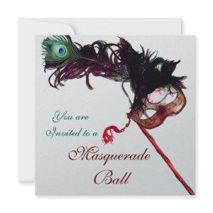MARDI GRAS MASQUERADE BALL Silver Metallic