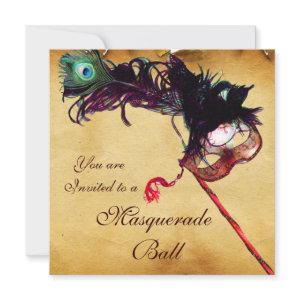 MARDI GRAS MASQUERADE MASKS Classy Parchment