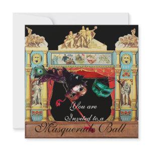 MARDI GRAS MASQUERADE MASKS PUPPET THEATRE STAGE