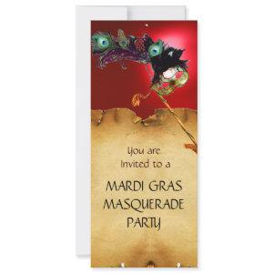 MARDI GRAS MASQUERADE PARTY, blue red