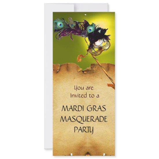MARDI GRAS MASQUERADE PARTY, blue yellow
