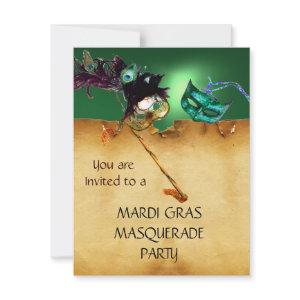 MARDI GRAS MASQUERADE PARTY, red green