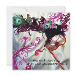 MARDI GRAS MASQUERADE PARTY, WHITE SILK CLOTH
