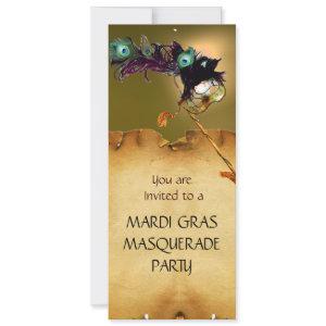 MARDI GRAS MASQUERADE PARTY Yellow green black