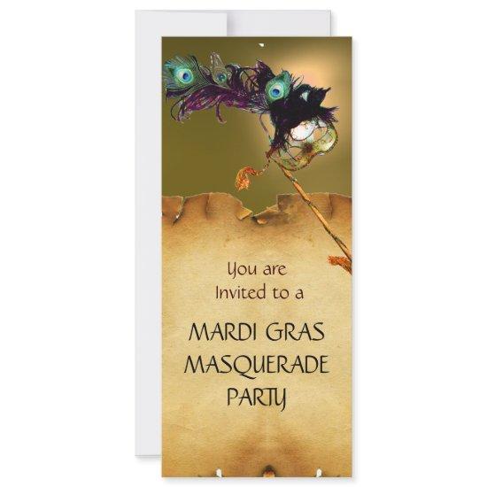 MARDI GRAS MASQUERADE PARTY Yellow green black