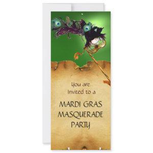 MARDI GRAS MASQUERADE PARTY, Yellow green
