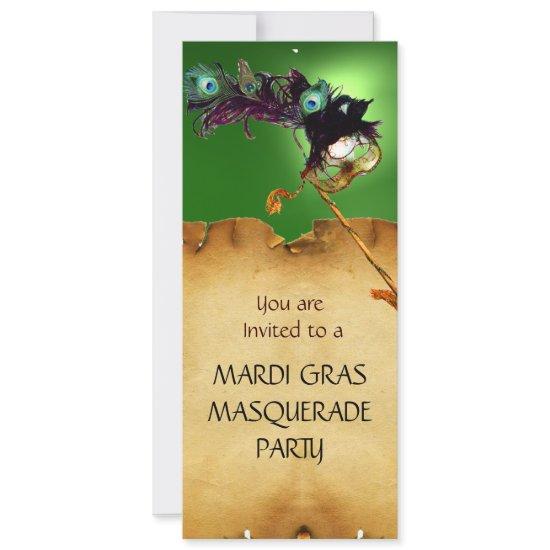 MARDI GRAS MASQUERADE PARTY, Yellow green