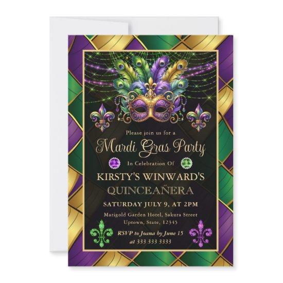 Mardi Gras Masquerade Quinceanera