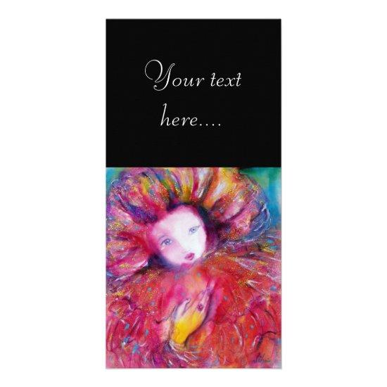 MASK IN RED Carnival Masquerade Party Black Card
