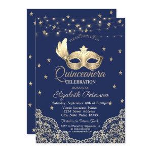 Masque,String Lights,Lace,Stars Quinceañera