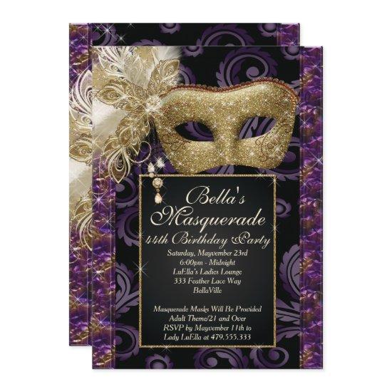Masquerade Birthday Event Party