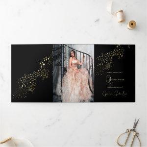 Masquerade Gold Stars Quinceanera Party