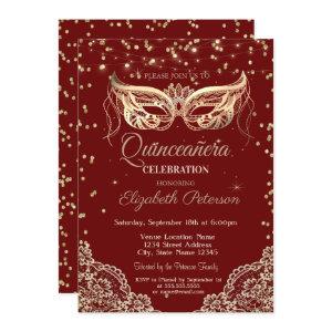 Masquerade, Lace, Diamonds Quinceañera