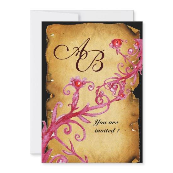 MASQUERADE MAGIC BERRIES  MONOGRAM,Parchment