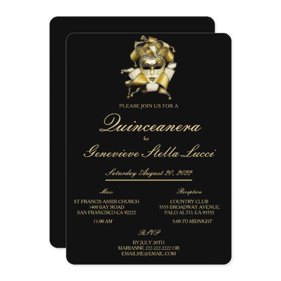 Masquerade Mask Quinceañera Party