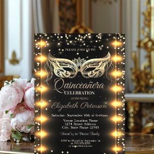 Masquerade,Masque, Diamonds,Lights Quinceañera