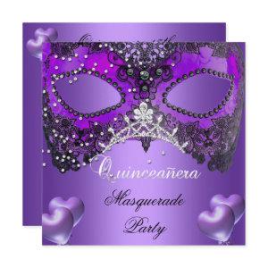 Masquerade Quinceanera 15 Purple Birthday
