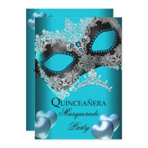 Masquerade Quinceanera 15 Teal Birthday Party