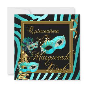 Masquerade Quinceanera 15 Zebra Birthday Party