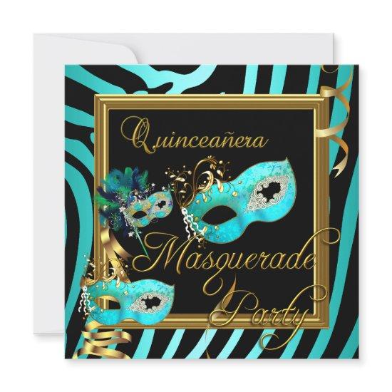 Masquerade Quinceanera 15 Zebra Birthday Party