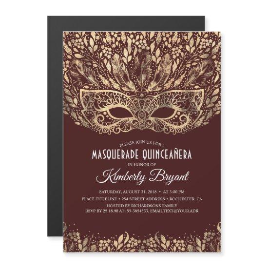 MASQUERADE QUINCEANERA 15TH BIRTHDAY MAGNETIC