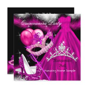 Masquerade Quinceanera Birthday Party Pink 3