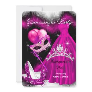 Masquerade Quinceanera Birthday Party Pink 3a