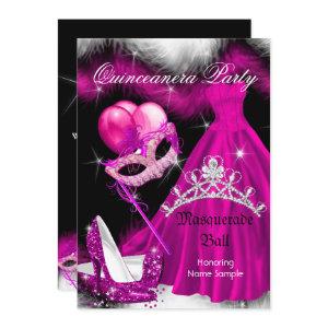 Masquerade Quinceanera Birthday Party Pink 3a