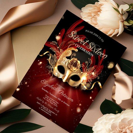 Masquerade Red Sweet 16