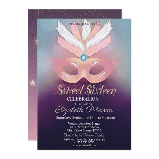 Masquerade,Stars, Ombre Sweet 16