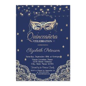 Masquerade,String Lights,Lace,Stars  Quinceañera