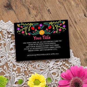 Mexican Fiesta Floral Black Custom Enclosure