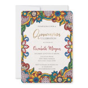 Mexican Fiesta Floral Quinceañera