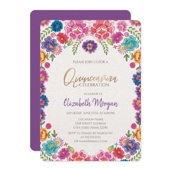 Mexican Fiesta Flowers Quinceañera