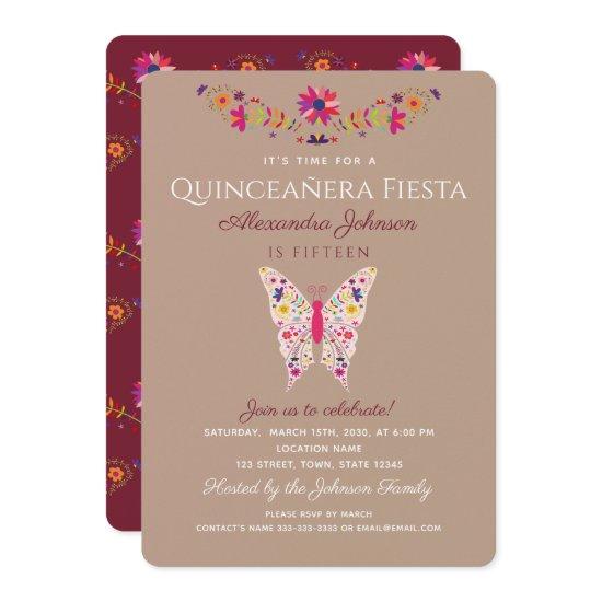 Mexican Fiesta Flowers Quinceañera