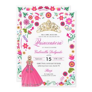 Mexican Otomi Embroidery Quinceañera
