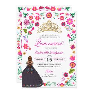 Mexican Otomi Embroidery Quinceañera