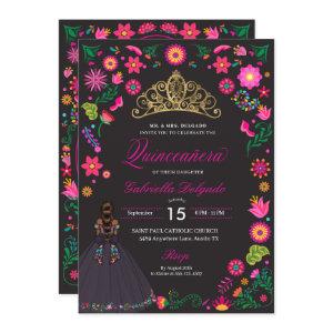 Mexican Otomi Embroidery Quinceañera