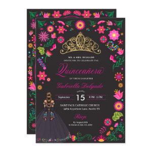 Mexican Otomi Embroidery Quinceañera
