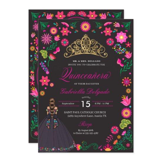 Mexican Otomi Embroidery Quinceañera
