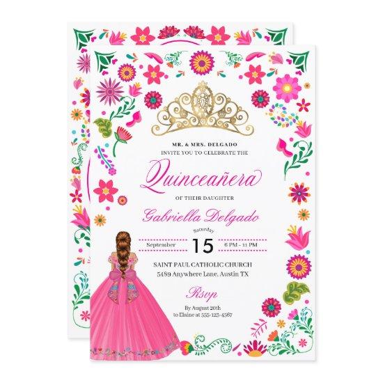 Mexican Otomi Embroidery Quinceañera