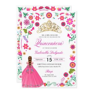Mexican Otomi Embroidery Quinceañera