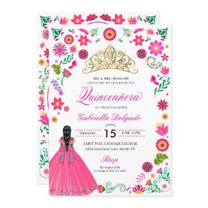 Mexican Otomi Embroidery Quinceañera